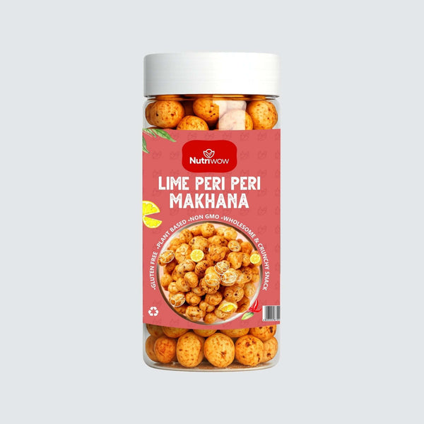Nutriwow Peri Peri Flavored Makhana – 80g Jar - Nutriwow