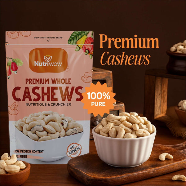 Nutriwow Premium Cashews | Kaju - Nutriwow