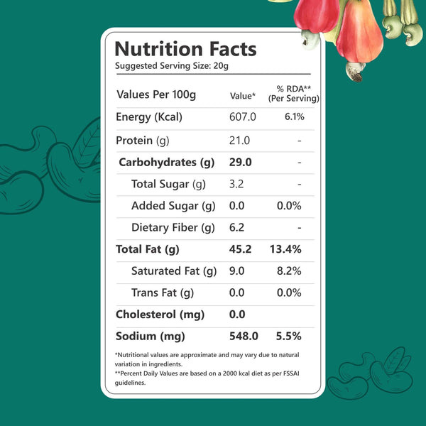Nutriwow Premium Classic Roasted & Salted Cashew | Kaju - Nutriwow