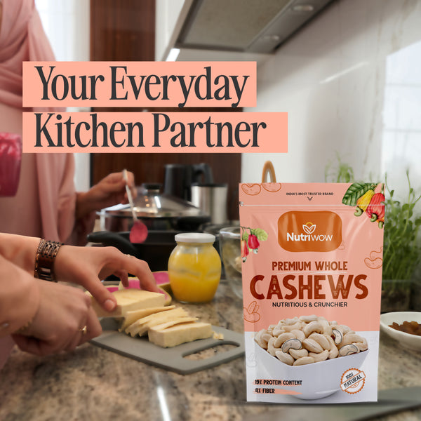 Nutriwow Premium Green Raisins 500g & Whole Cashews 200g |Kishmish & Kaju  |