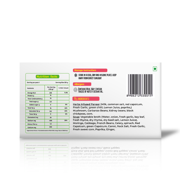 Kuddle Super Meal Garlic Paprika – Ready to Eat High Protein Meal | 16g Protein | No Preservatives | Free From Vegetable Oil | 225g