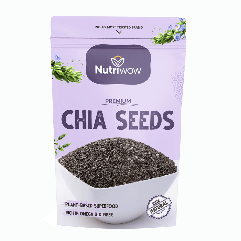 Nutriwow Edible Seeds Combo 500g | Premium Chia Seed 250g and Premium Flax Seeds, Alsi 250g - Nutriwow