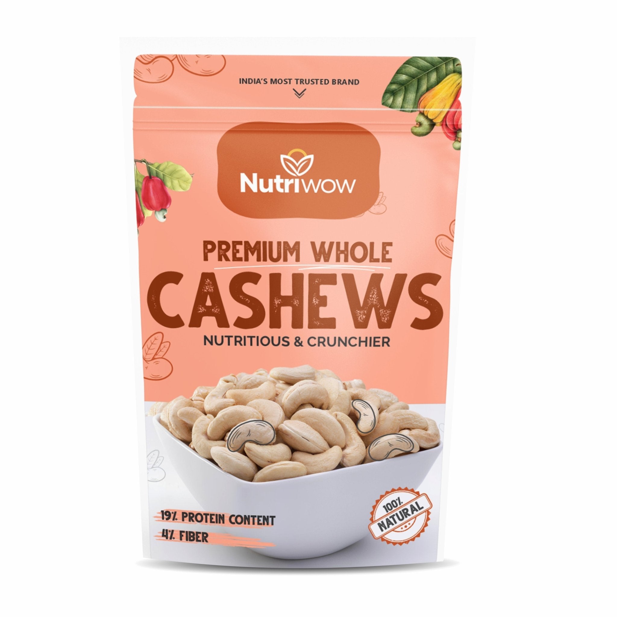 Nutriwow Premium Cashews | Kaju - Nutriwow
