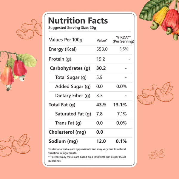 Nutriwow Premium Cashews | Kaju - Nutriwow