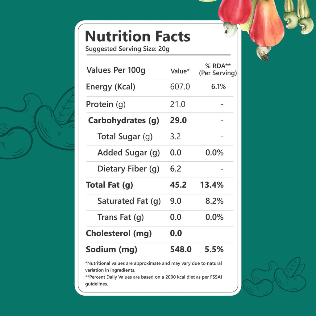 Nutriwow Premium Classic Roasted & Salted Cashew | Kaju - Nutriwow