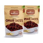 Nutriwow Premium Omani Dates | Khajur | 800g (400g Pack of 2) - Nutriwow